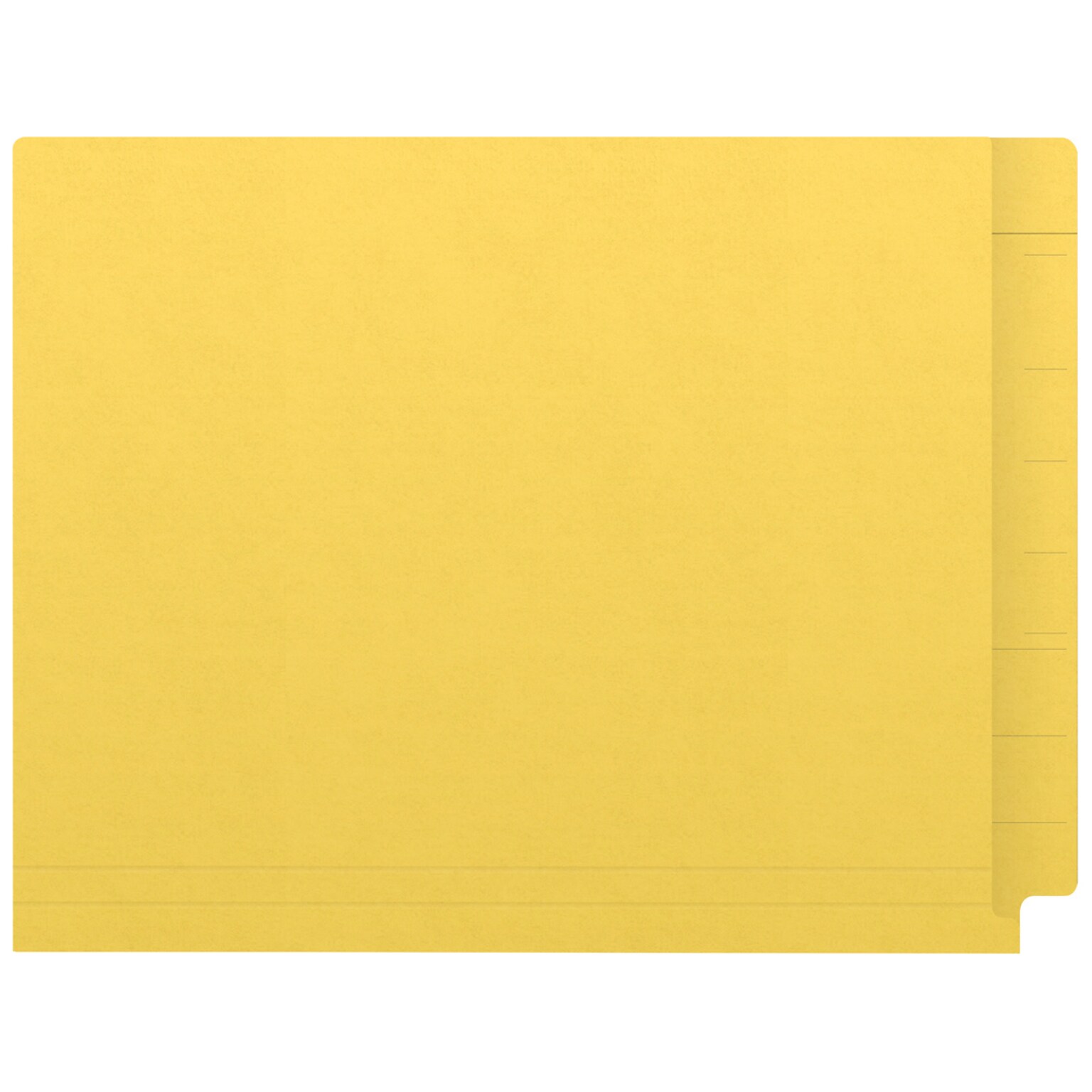 Medical Arts Press Kardex Match Recycled Reinforced End Tab File Folder, Straight Cut, Letter Size, Yellow, 100/Box (53057YW)