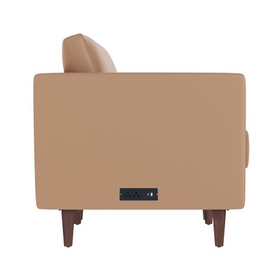 Flash Furniture Hercules Artemis LeatherSoft Reception Sofa, Cognac (ZB89213SCOGNAC)