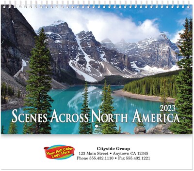 Custom Scenes Across America Wall Calendar Spiral