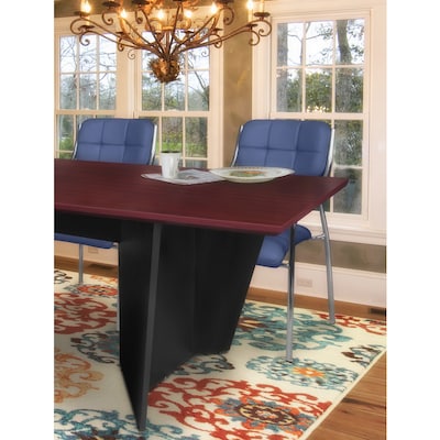 Regency Array 120W x 48D Conference Table with Grommet, Mahogany/Black (ACT12048MHBK)