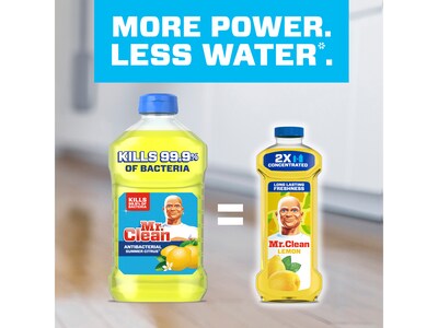 Mr. Clean Antibacterial Multi-Surface Cleaner, Lemon Scent, 99 Fl. Oz. (18551)