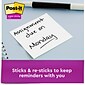 Post-it Super Sticky Notes, 3" x 3", White, 90 Sheets/Pad, 5 Pads/Pack (654-5SSW)