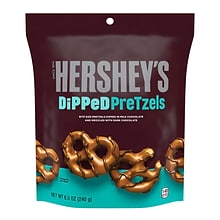 HERSHEYS Dipped Pretzels, 8.5 oz, 6/Pack (246-00279)