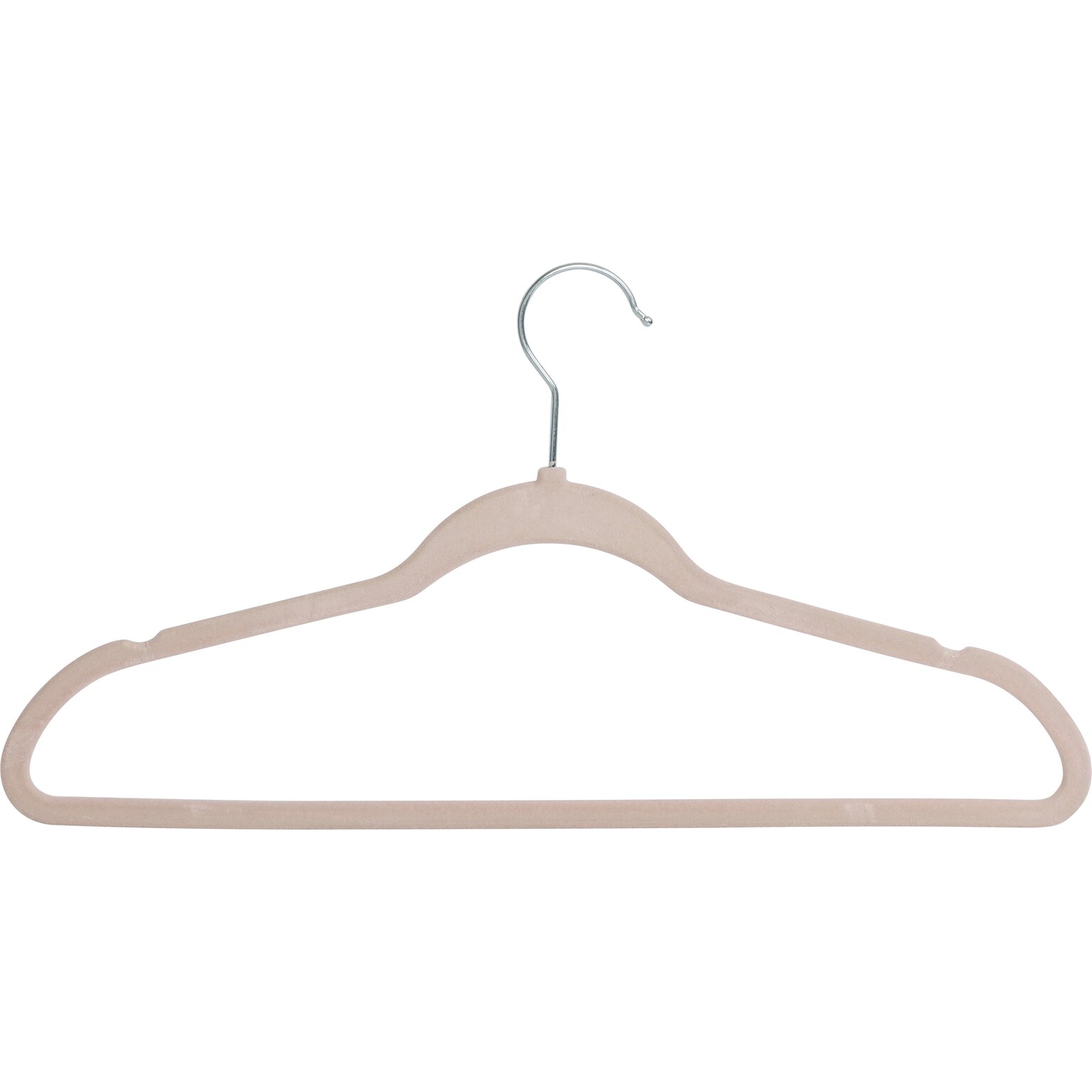Honey-Can-Do Metal Slim-Profile Nonslip Velvet Hanger, Dusty Pink, 35/Pack (HNG-09733)