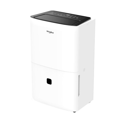 Whirlpool Energy Star 25-Pint Portable Dehumidifier, Covers up to 1,500 sq. ft., White (WHAD251AW)