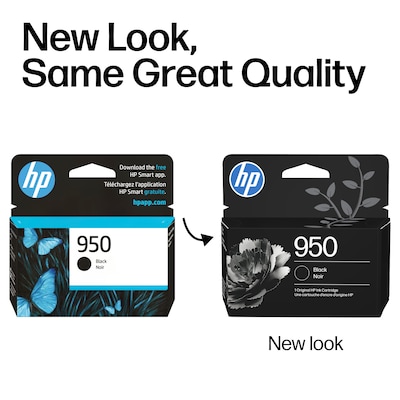 HP 950 Black Standard Yield Ink Cartridge, Prints Up to 1,000 Pages (CN049AN#140)