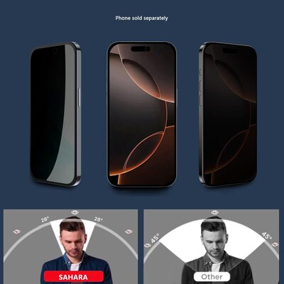 SaharaCase ZeroDamage Tempered Glass Privacy Filter & Screen Protector for iPhone 16 Pro Max (ZD00158)