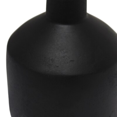 Simple Designs Mini Bocksbeutal Concrete Table Lamp, Black (LT2080-BLK)