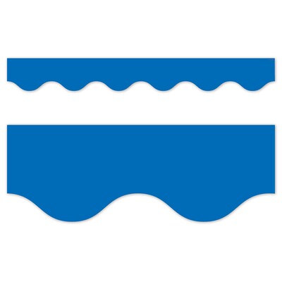 Creative Teaching Press Core Decor EZ Border, 3 x 2, Blue Wavy, 24/Pack, 3 Packs/Bundle (CTP11066-3)