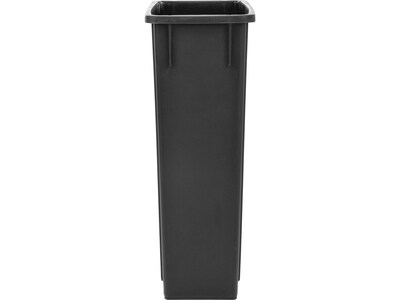 Alpine Industries Plastic Trash Can, 23 Gallon, Black, 2/Pack (ALP477-BLK-2PK)