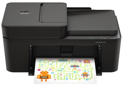 HP DeskJet 4355 Wireless All-in-One Color Inkjet Printer, Scanner, Copier, 3 months free Instant Ink, AI-capable (AJ4Y0A)