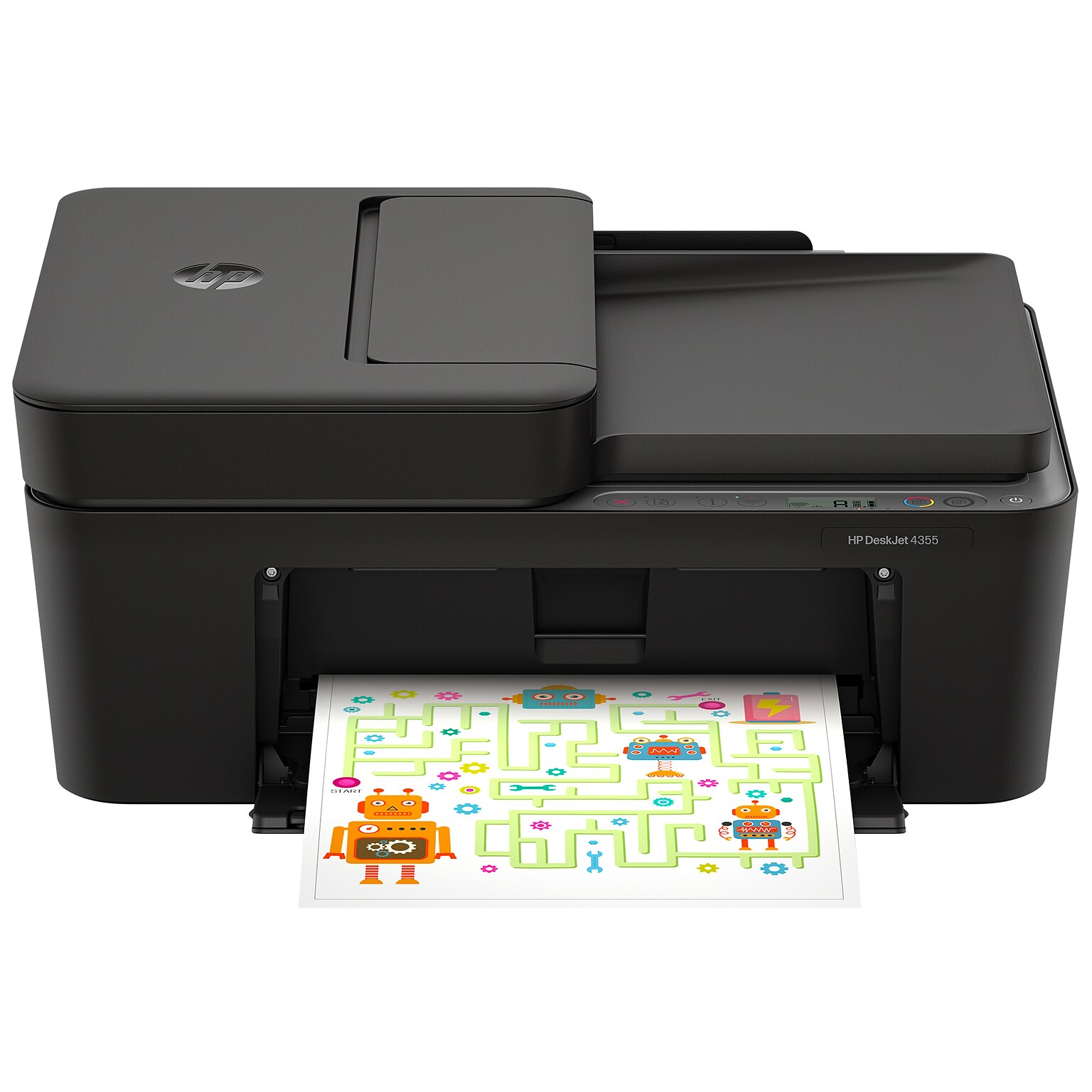 HP DeskJet 4355 Wireless All-in-One Color Inkjet Printer, Scanner, Copier, 3 months free Instant Ink, AI-capable (AJ4Y0A)