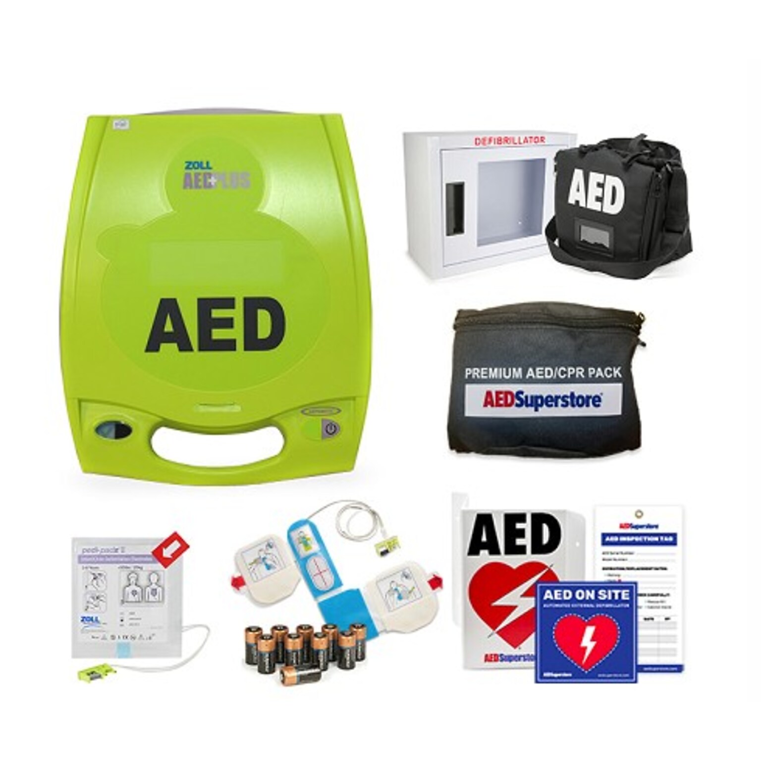ZOLL AED Plus Package Defibrillator  (SVP-AEDPLUSF-P-B)