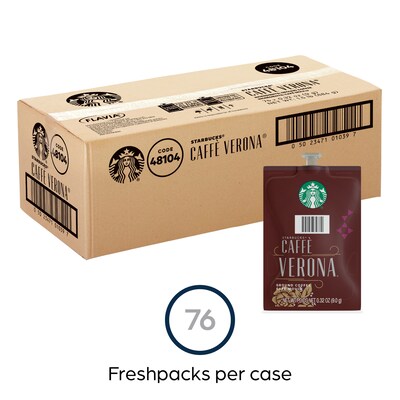 Starbucks Caffe Verona Coffee Flavia Freshpack, Dark Roast, 80/Carton (MDR01039)