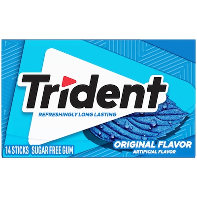 Trident Original Gum, 14 Pieces/Pack, 12/Packs (VAM05020)