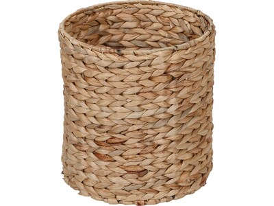 Honey-Can-Do Storage Baskets with Lids, Woven Water Hyacinth, Natural, 7-Piece Set (HMP-09359)
