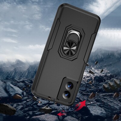 SaharaCase Raider Series Rugged Case for Motorola G Power 5G (2024), Shock Absorbing, Scorpion Black (CP00563)