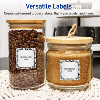 Avery Square Laser/Inkjet Multipurpose Labels, 3" x 3", White, 60/Pack (19479371031)