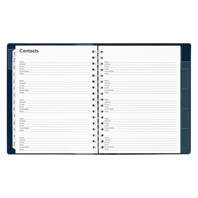 2026–2027 Staples 7" x 9" Academic Weekly and Monthly Appointment Book, Navy (ST60360-27)