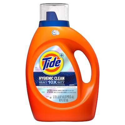 Tide Hygienic Clean Heavy 10x Duty HE Liquid Laundry Detergent, Original, 59 Loads, 92 Fl. Oz. (3700