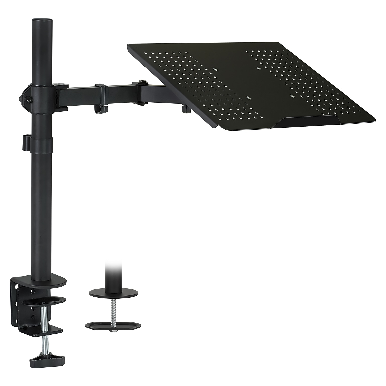 Mount-It! 19 x 19 Height Adjustable Laptop Desk Mount for 17 Laptops, Black (MI-4352LT)