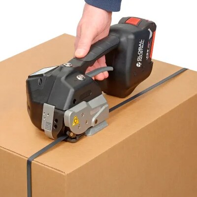 Global Industrial Battery Operated Polyester Strapping Tool For 5/8 Strap Width (412658)