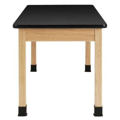 Diversified Woodcrafts School Classroom Rectangular Science Lab Table, 60" x 30", Oak (C714LBBK30N)