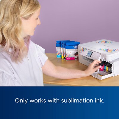 Brother Wireless Color Print Only Sublimation Ink Printer Bundle, Home Office (SP1INKS-STP)