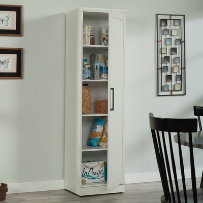 Sauder HomePlus 71"H Storage Cabinet with 4 Shelves, Soft White (430332)