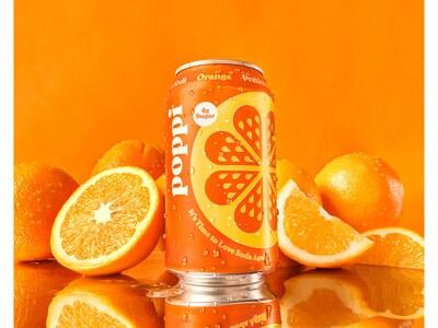 Poppi Prebiotic Orange Soda, 12 fl. oz., 12 Cans/Case (XNA71017)