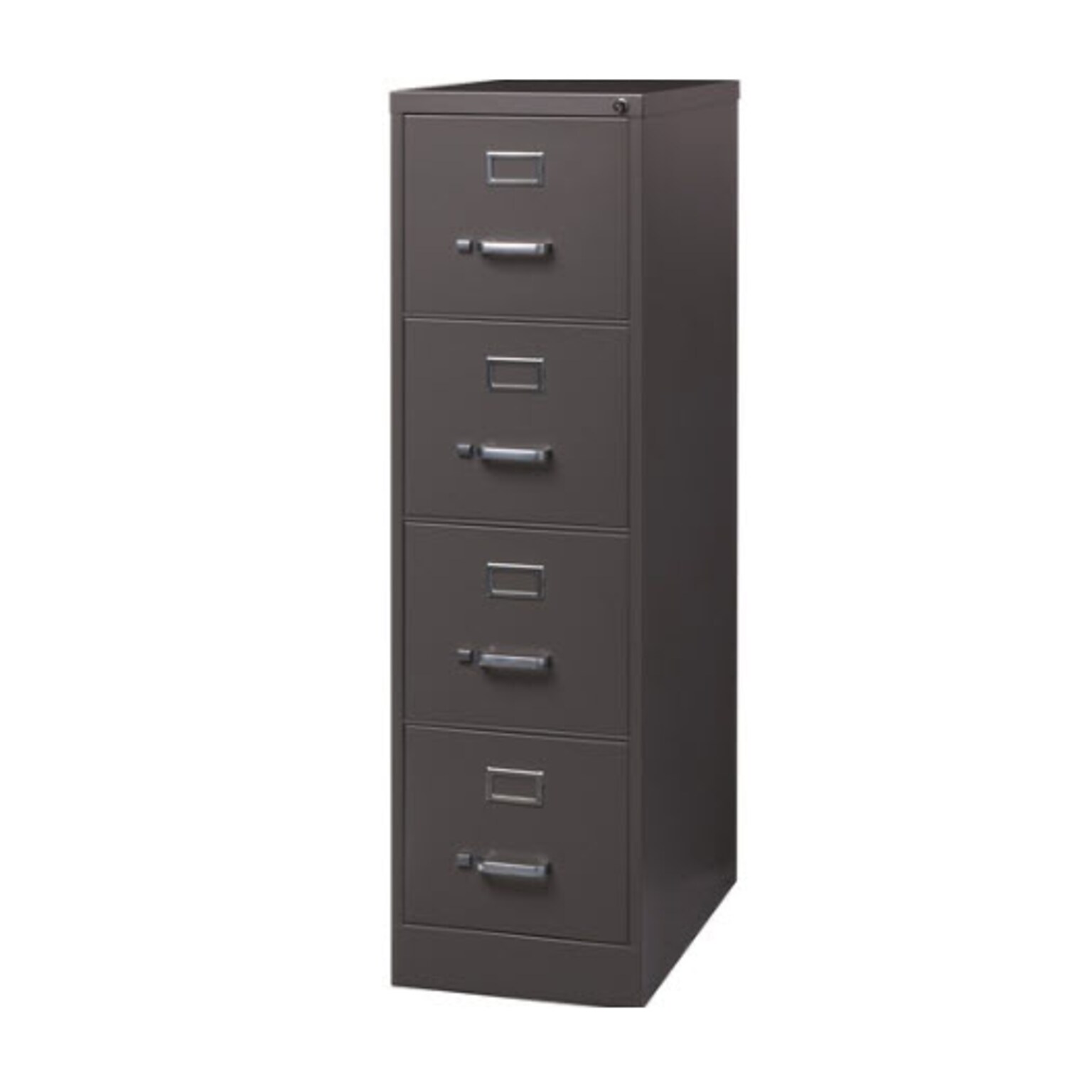 Lorell Fortress Series 4-Drawer Vertical File Cabinet, 15W x 26.5D x 52H, Medium Tone (LLR60155)