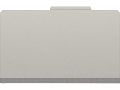 Medical Arts Press Pressboard Classification Folder, 2" Expansion, Legal Size, Gray, 25/Box (DV-T52-02-3GRY)