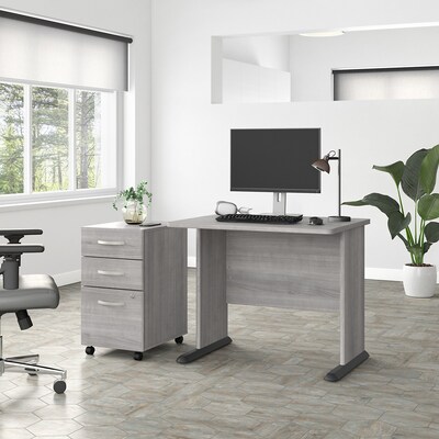 Bush Business Furniture Studio A 36"W Small Computer Desk, Platinum Gray (SDD136PG)