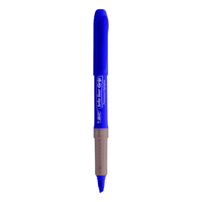 BIC Brite Liner Stick Highlighter with Grip, Chisel Tip, Assorted Colors, 5/Pack (GBLP51-AST)