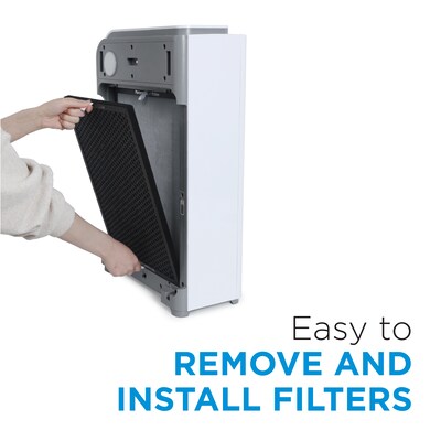 Black & Decker Replacement 2-Piece HEPA + Carbon Air Purifier Filter, 16.7" x 12.9" x 0.8" (AF3)