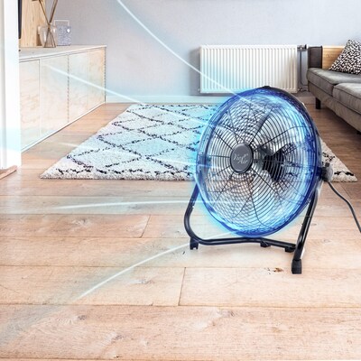 Vie Air High Velocity 12" Floor Fan, 3-Speed, Black (93896352M)