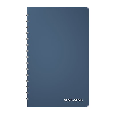 2025-2026 Staples 5 x 8 Academic Weekly & Monthly Planner, Navy (ST60362-25)