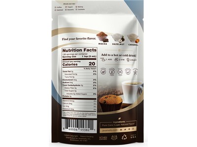 Javamelts French Vanilla Flavored Sugar Resealable Bag (888840C)