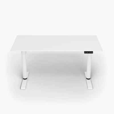 Arozzi Arena Nordico 55"W Electric Adjustable Standing Desk, White (ARENANRDWTWT)