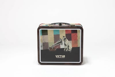 Victor Bluetooth Speaker Bonus Pack with Exclusive Retro Metal Lunch Box, Wireless Portable Speaker