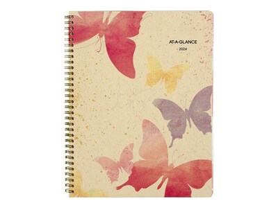 2024 AT-A-GLANCE Watercolors 8.5 x 11 Weekly & Monthly Planner, Multicolor (791-905G-24)