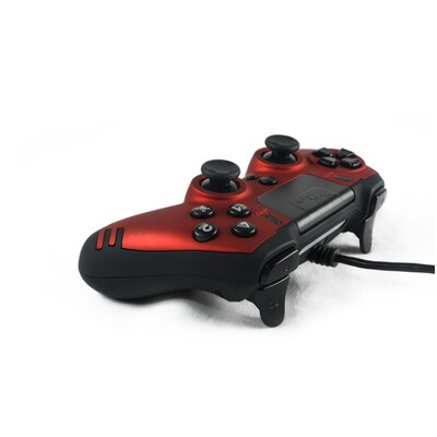 Lexip Metaltech Wired Controller for PS4/PC, Red (JVAMUL00151)