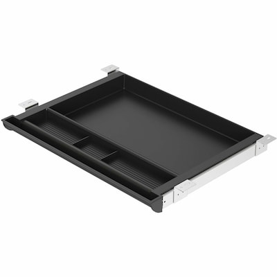 Lorell 4-Compartment Storage Drawer, Black (LLR82092)