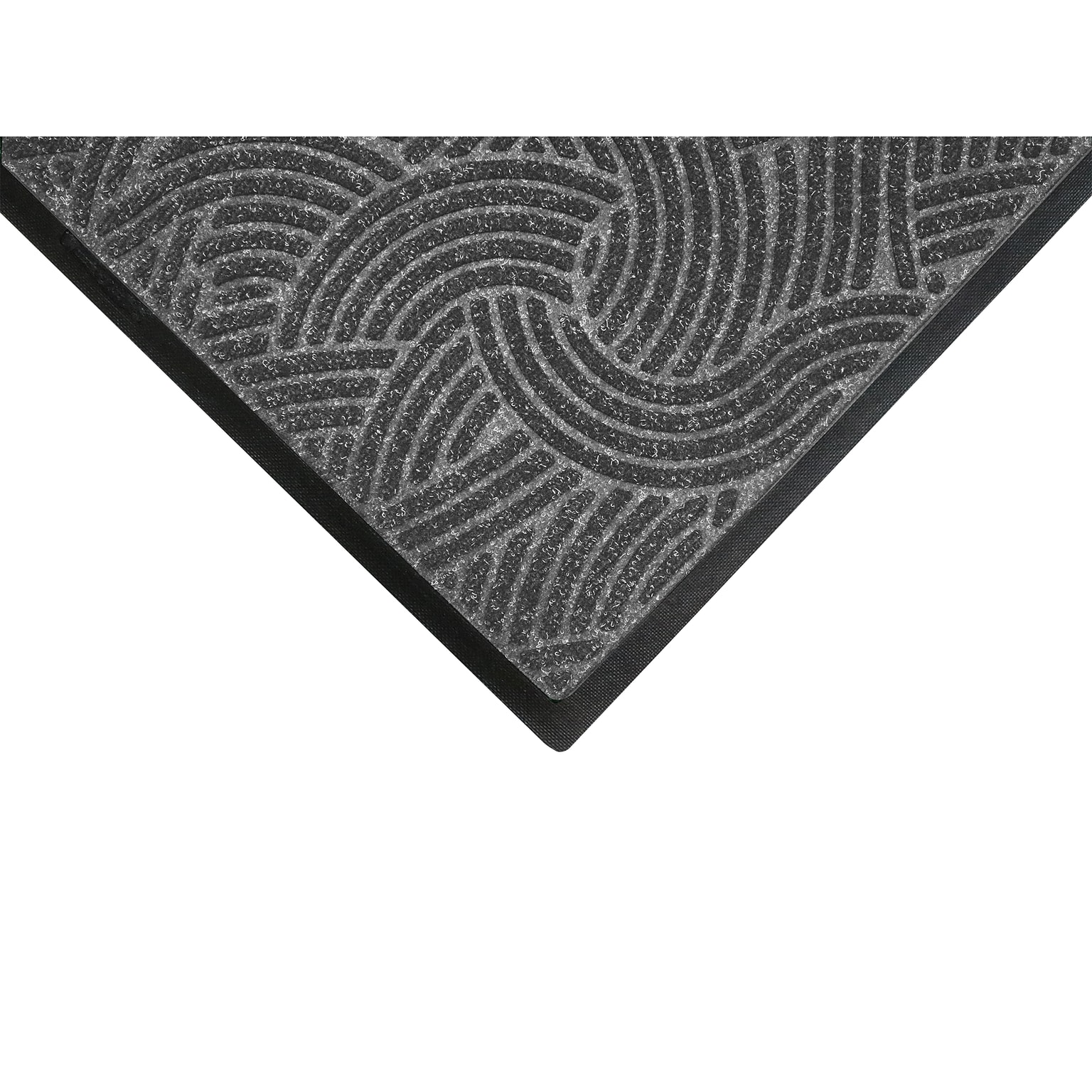 M + A Matting WaterHog Plus Commercial Wiper/Scraper Entrance Floor Mat, Cleated, 3 x 5, Gray Ash (1857335090)