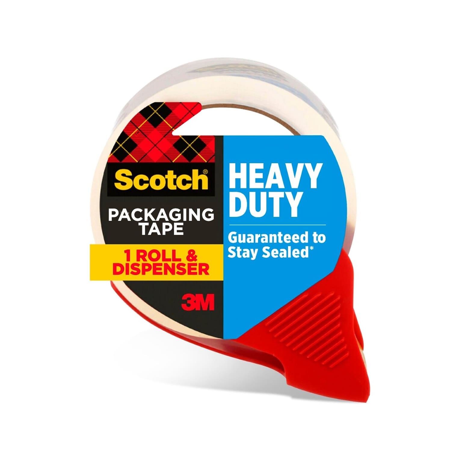 Scotch Heavy Duty Packing Tape with Dispenser, 1.88 x 54.6 yds., Clear (3850-RD)
