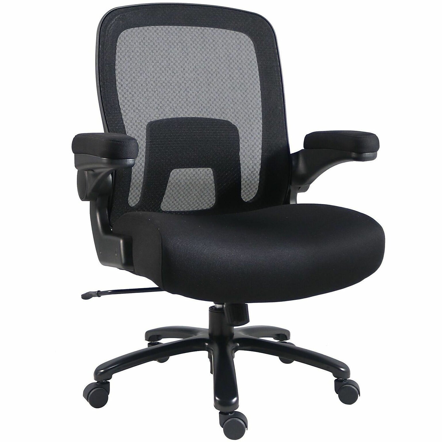Lorell Mesh Fabric Flip-Arm Chair (LLR40220)