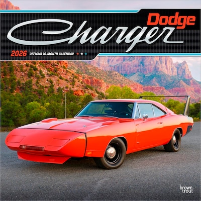 2026 BrownTrout Dodge Charger 12 x 12 Monthly Wall Calendar (9798330701773)