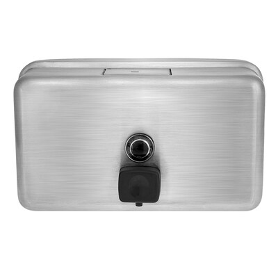 Alpine Industries Universal Wall Mounted Hand Soap Dispenser, Stainless Steel, 2/Pack (424-SSB-2PK)