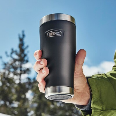 Thermos Icon Stainless Steel Vacuum Insulated Tumbler, 16 oz., Granite (IS1012GT4)