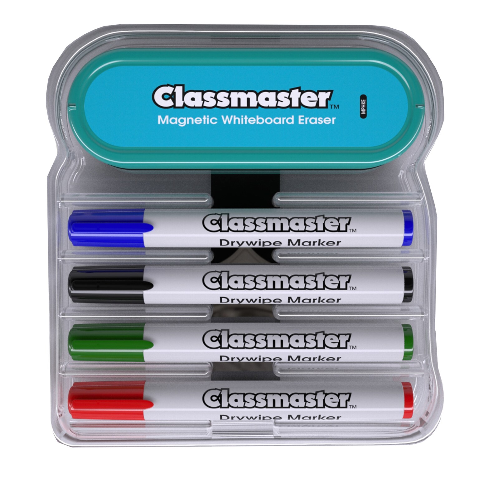 Classmaster Magnetic Dry Erase Organizer with Magnetic Eraser & 4 Markers (EPTMPHK)